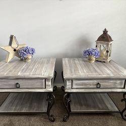 Custom Finished Rustic Farmhouse, End Tables/ Knightstone