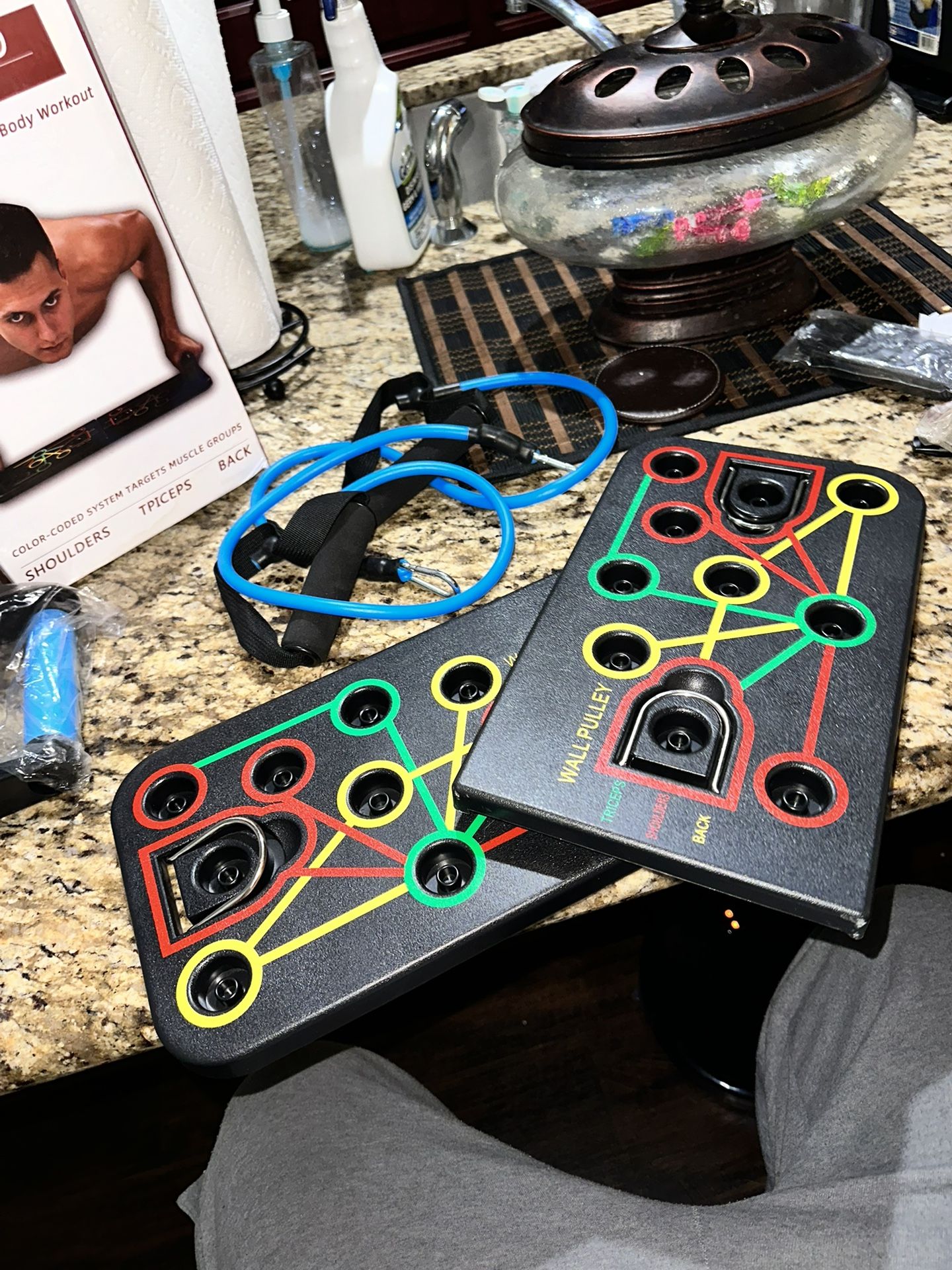 New Total Body Workout Push Up Board Portable Home Gym New Year New Body for Men & Women