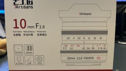 7artisans 10mm F2.8 fisheye for Canon RF mount