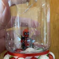 HANDMADE LEGO DEADPOOL CHRISTMAS ORNAMENT NEW