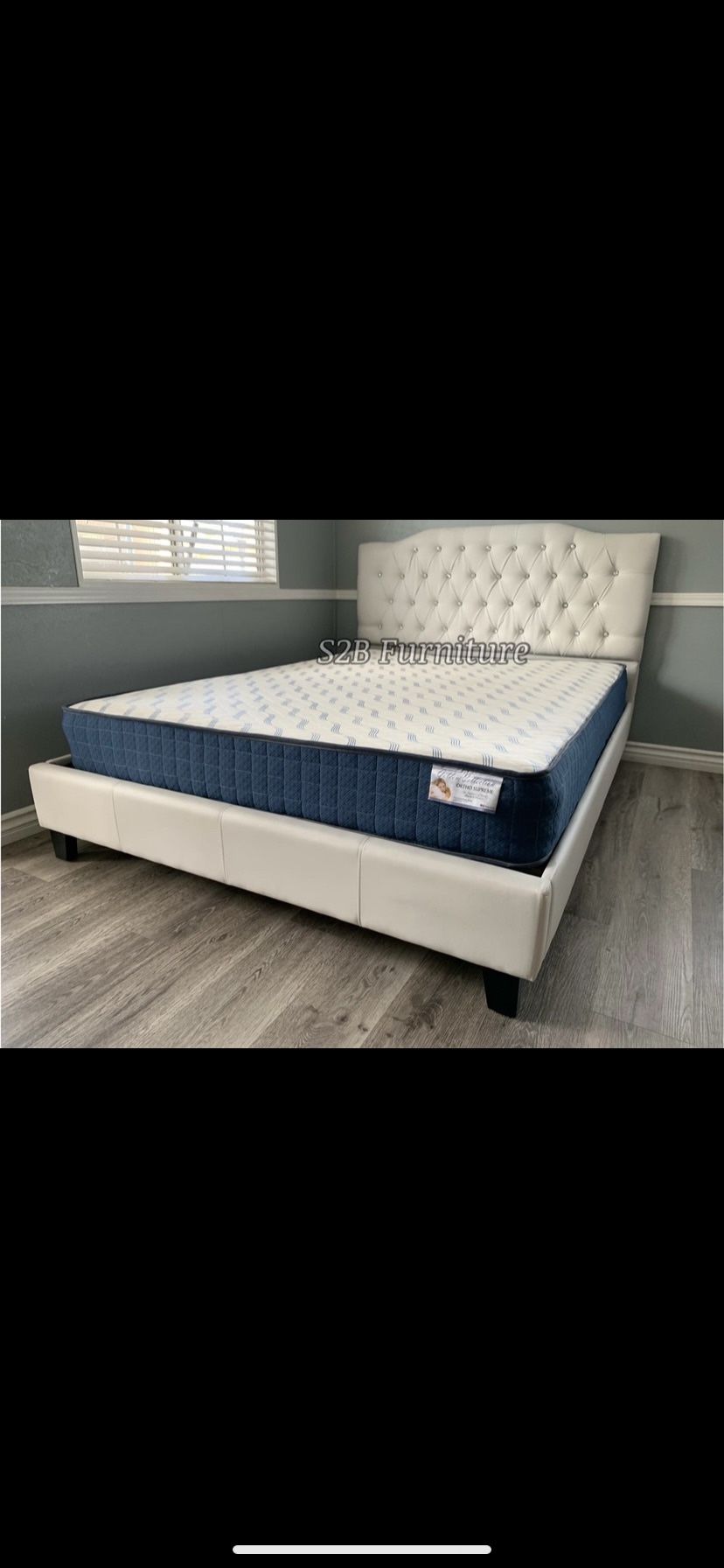 Queen Size White Crystal With Ortho Matres!!!!