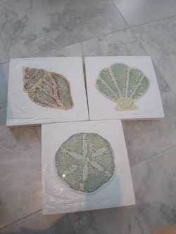 Beautiful orbs with bowl and mosiac wall hangings