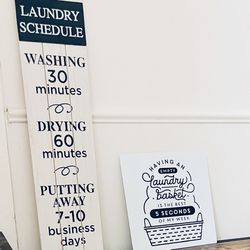 Laundry Room Signs 