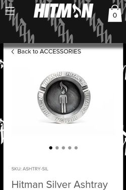 HITMAN Silver Ashtrays