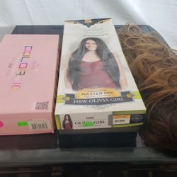 3 Different Human Hair Wigs. Make Offer For 1 Or All