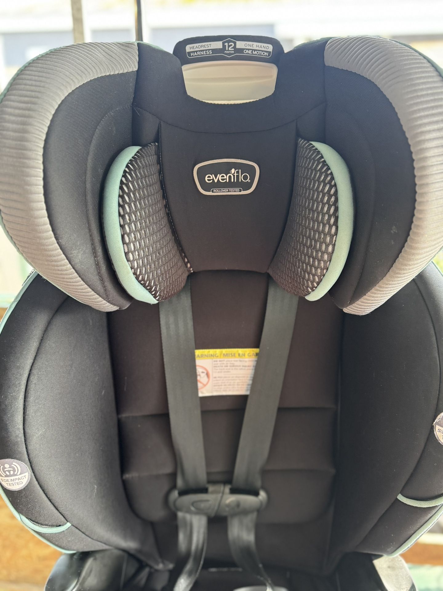Evenflo EveryFit 4 in 1 Convertible Car Seat (contact info removed)0 Teal
