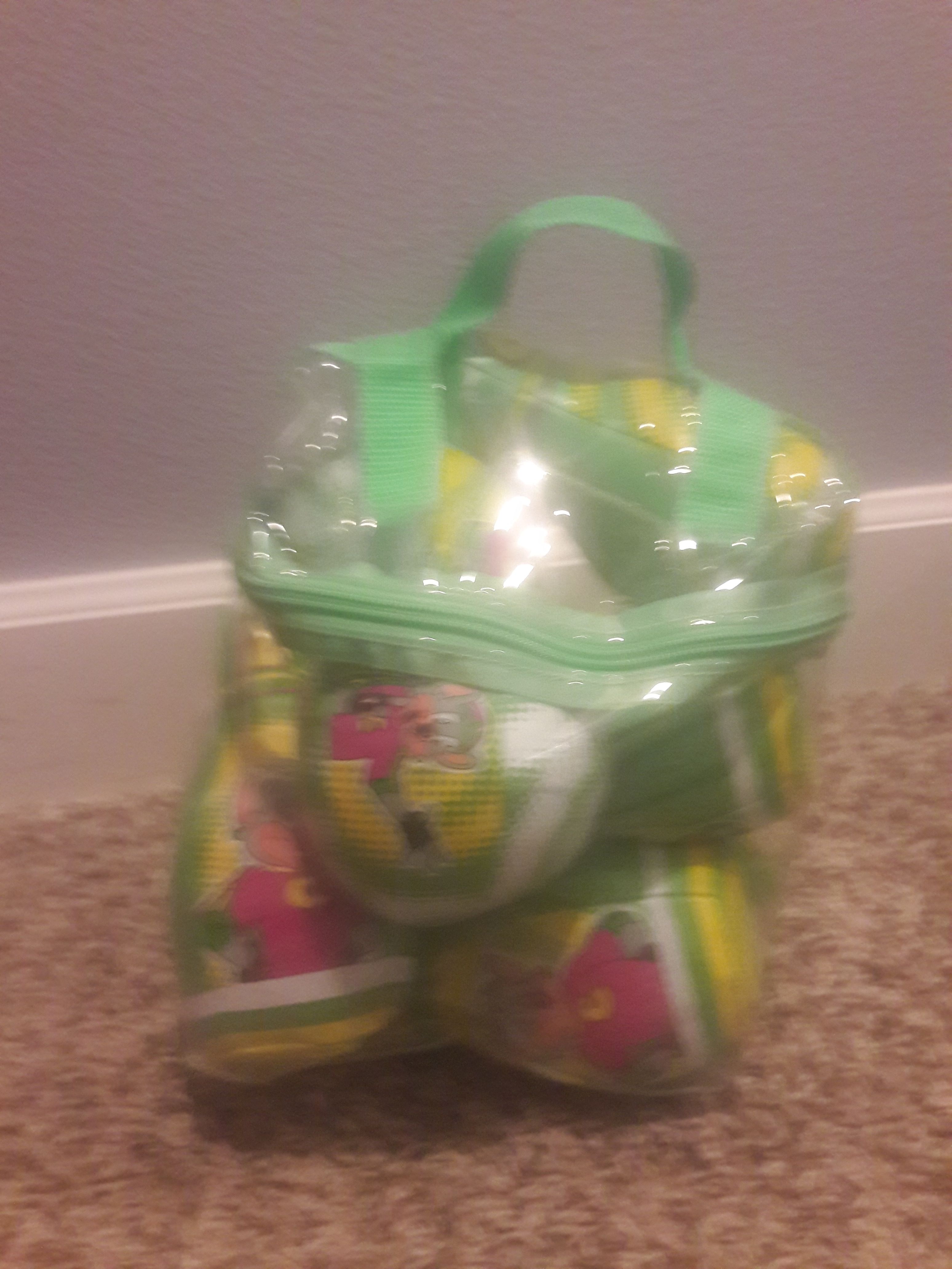 Chuck E Cheese soft bowling set.