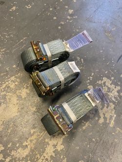 E-Track straps and tire inflator