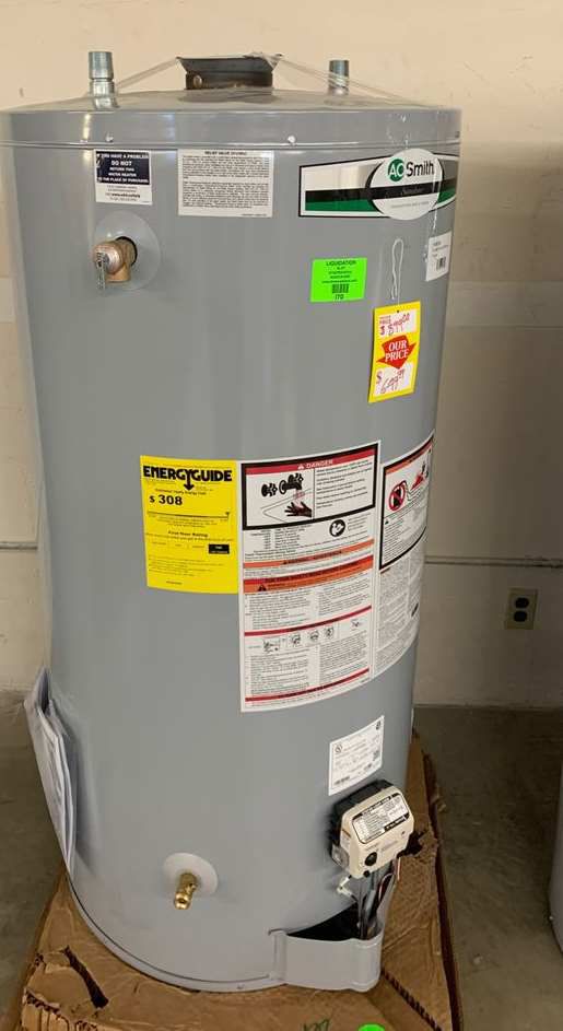 74 gallon AO Smith water heater with warranty U5CN