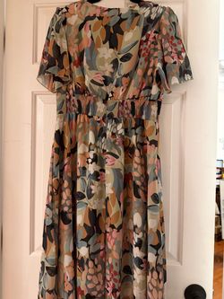 Beautiful unique Print Dress / size L / 10-12