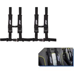 PRP Racing Seat Belt Harnesses, 2", 4 Point, Black, NEW 