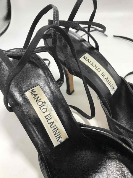 Manolo Blahnik Satin Heels - Size 37