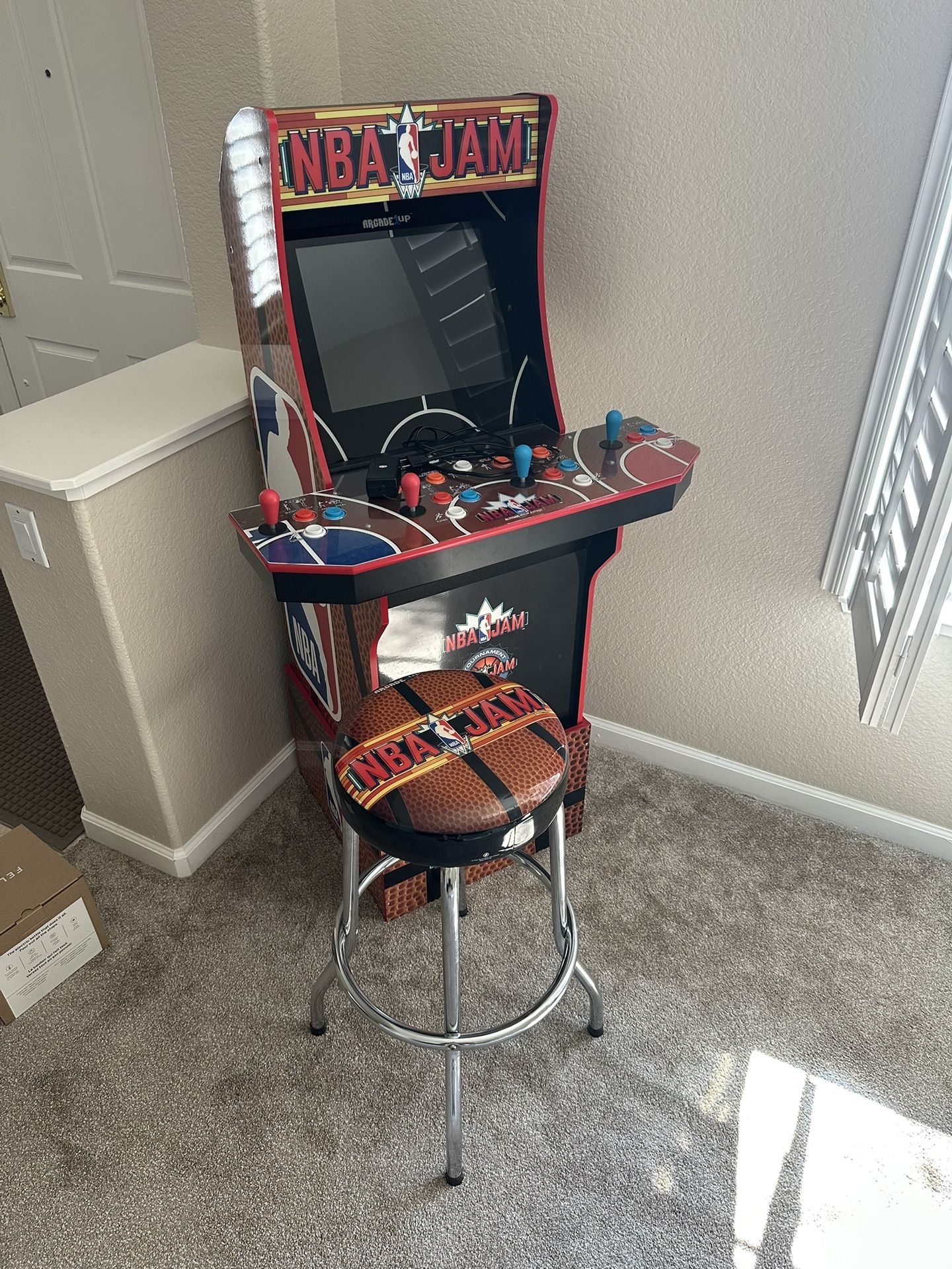 NBA Jam Arcade 1up w/ Stool