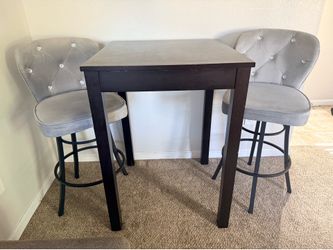BAR height solid wood table
