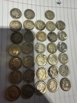 (33) REAL SILVER DIMES