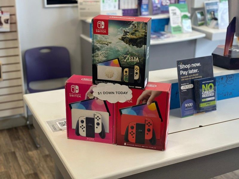 Nintendo Switch Oled Gaming Console- Pay $1 DOWN AVAILABLE - NO CREDIT NEEDED