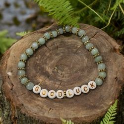 Natural Chrysoprase Australian Jade Beaded Bracelet