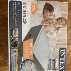 Intex Queen 22" Comfort-Plush Airbed with Fiber-Tech