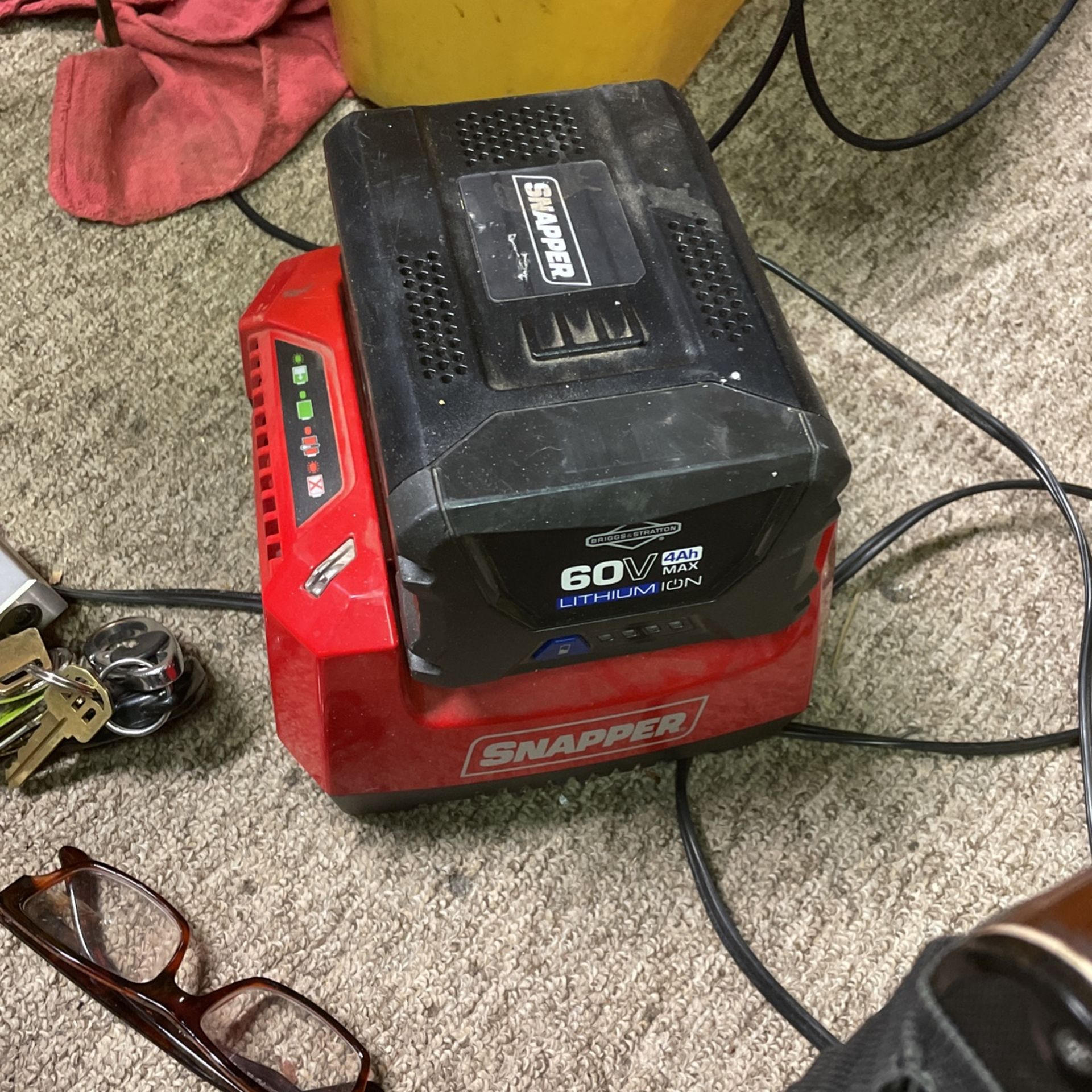 Snapper 60v Battery And Nd Charger