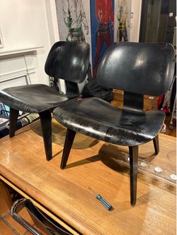 Eames molded plywood chairs