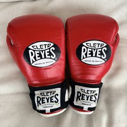 Cleto Reyes Official Amateur Boxing Gloves(like new) – 10oz Red, USA Boxing Approved, Handcrafted Leather
