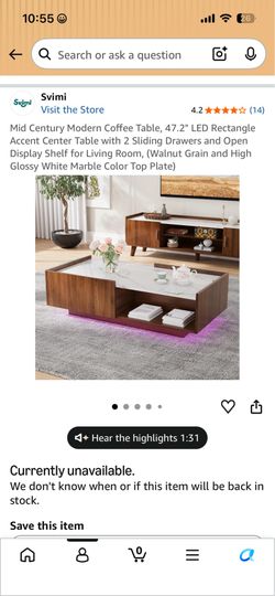 Coffee table