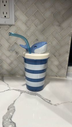 Kids Whale Straw Cup with Lid