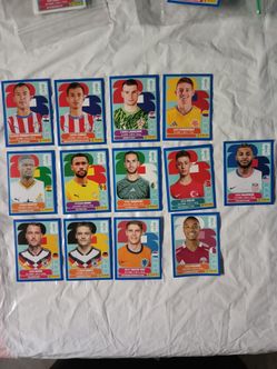 Panini FIFA World Cup Stickers cards blue parallels