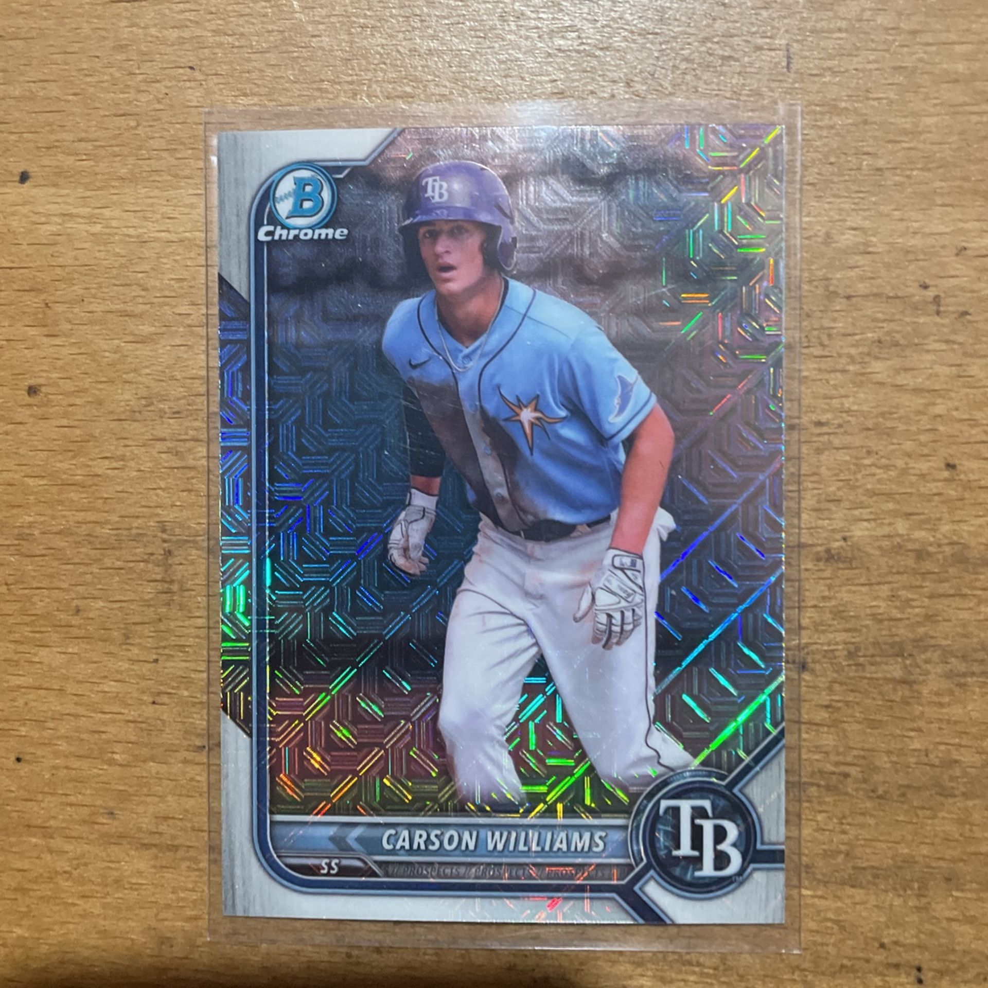 2022 BOWMAN CHROME CARSON WILLIAMS MOJO CARD