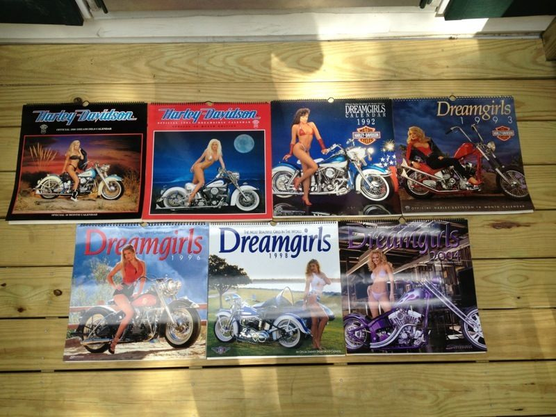 Harley Davidson Dream Girls, Easyriders & Playboy's Biker Babes Calendar Lot