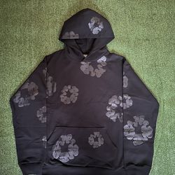 DENIM TEAR HOODIE