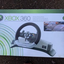 XBOX 360 Wireless Racing Wheel New!