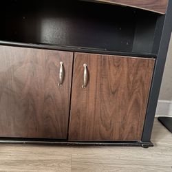 Black/Brown Storage Cabinet Bookcase