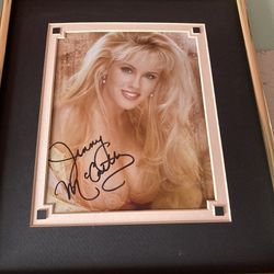 Customed Framed Autographed Photo Jenny McCarthy