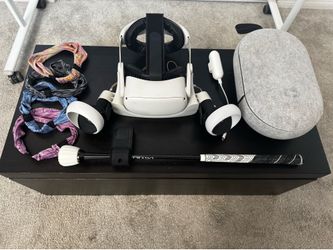 Meta Quest 2 Full Bundle (KIWI Battery Strap, Charging Dock, Case, Golf Attachment, Fitness Bands)