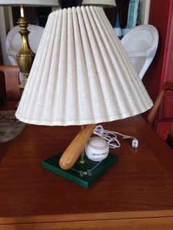 baseball table lamp