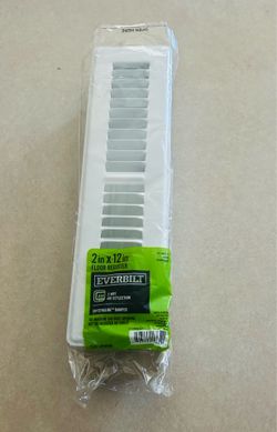 Everbilt 2 in. x 12 in. steel toe-kick floor grille