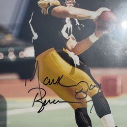 PITTSBURGH STEELERS MARK BRUENER 8 X 10 AUTOGRAPHED PHOTO 