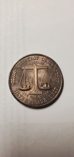 EAGLE & AMERICAN FLAG VINTAGE 1 ONE TROY OUNCE .999 SILVER ROUND MEDALLION