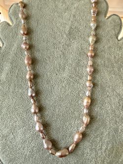 Natural Baroque Pearl Necklace