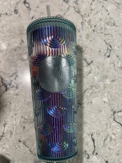 Blue Rainbow Mermaid Logo Cold Cup Retired
