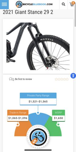 2019 giant best sale stance 2 bluebook