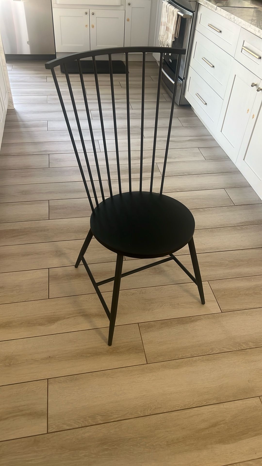 4 Heavy Metal Farmhouse Chairs