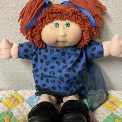Cabbage Patch Kid Girl 25th Anniversary Red Hair Green Eyes HTF Head Mold #9 ‘08