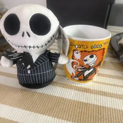 Jack Nightmare Before Christmas Plush And Cup