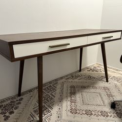 Mid Century Modern Retro Wood Zarek Desk 60”