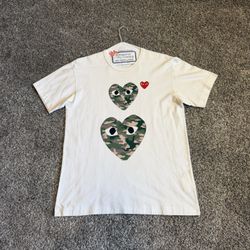 CDG Play Brand Authentic Shirt Large 