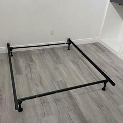 Metal Bed Frame Adjustable To Twin/Full Size Holds Up To 1000 lb. Distributed Weight 63” L. Delivery Available Same Day 