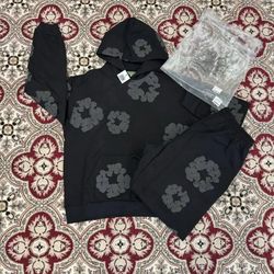 Denim Tears Cotton Wreath Hoodie and Shorts Set