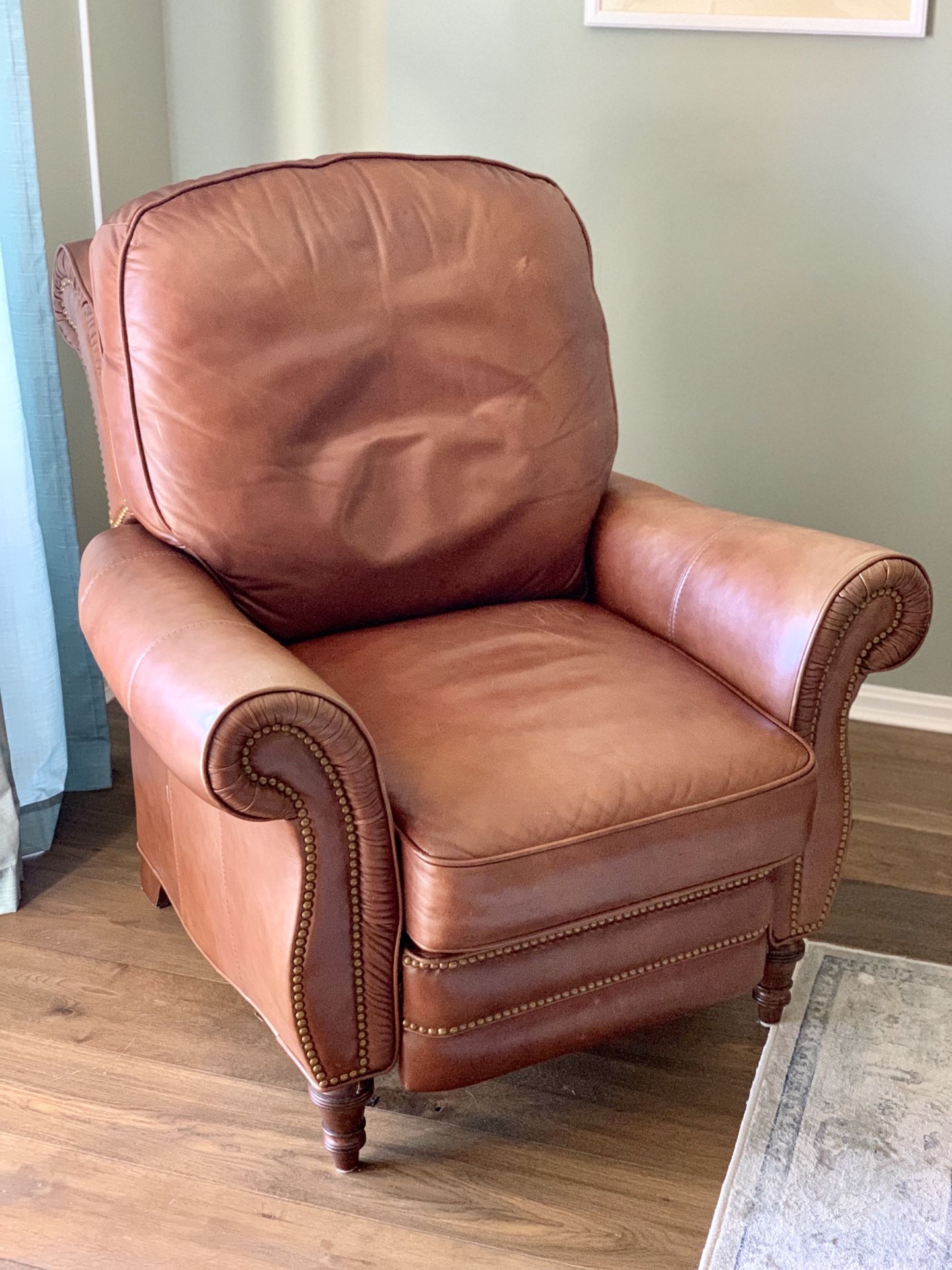 MotionCraft Leather Recliner (Tobacco Color)